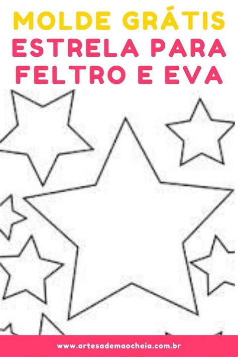 Molde de Estrela para Imprimir: Perfeitos para Feltro e EVA!.